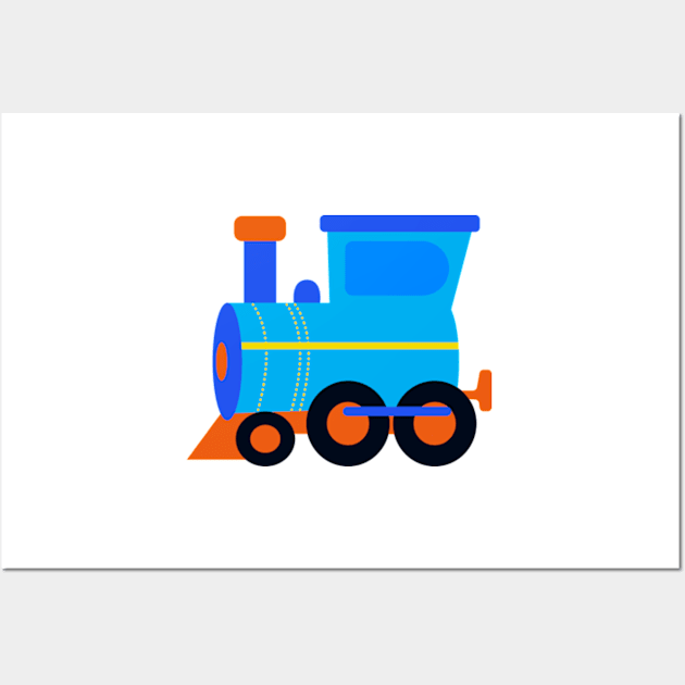 Train for kids Railway trains Wall Art by IDesign23